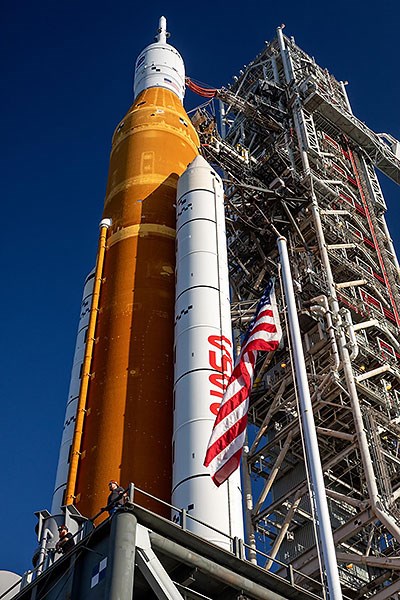 NASA's brand-new mega rocket, called the Space Launch System