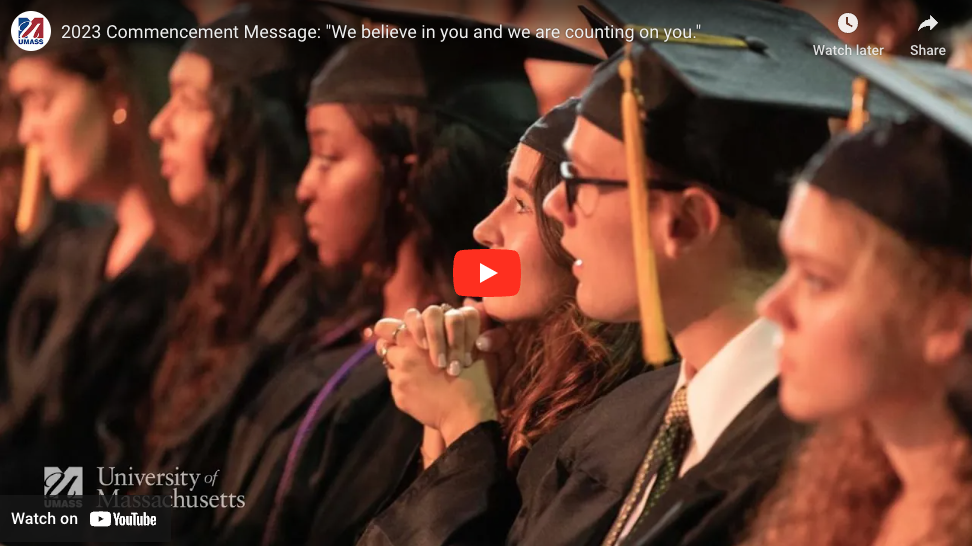 UMass graduates 20,000 students.