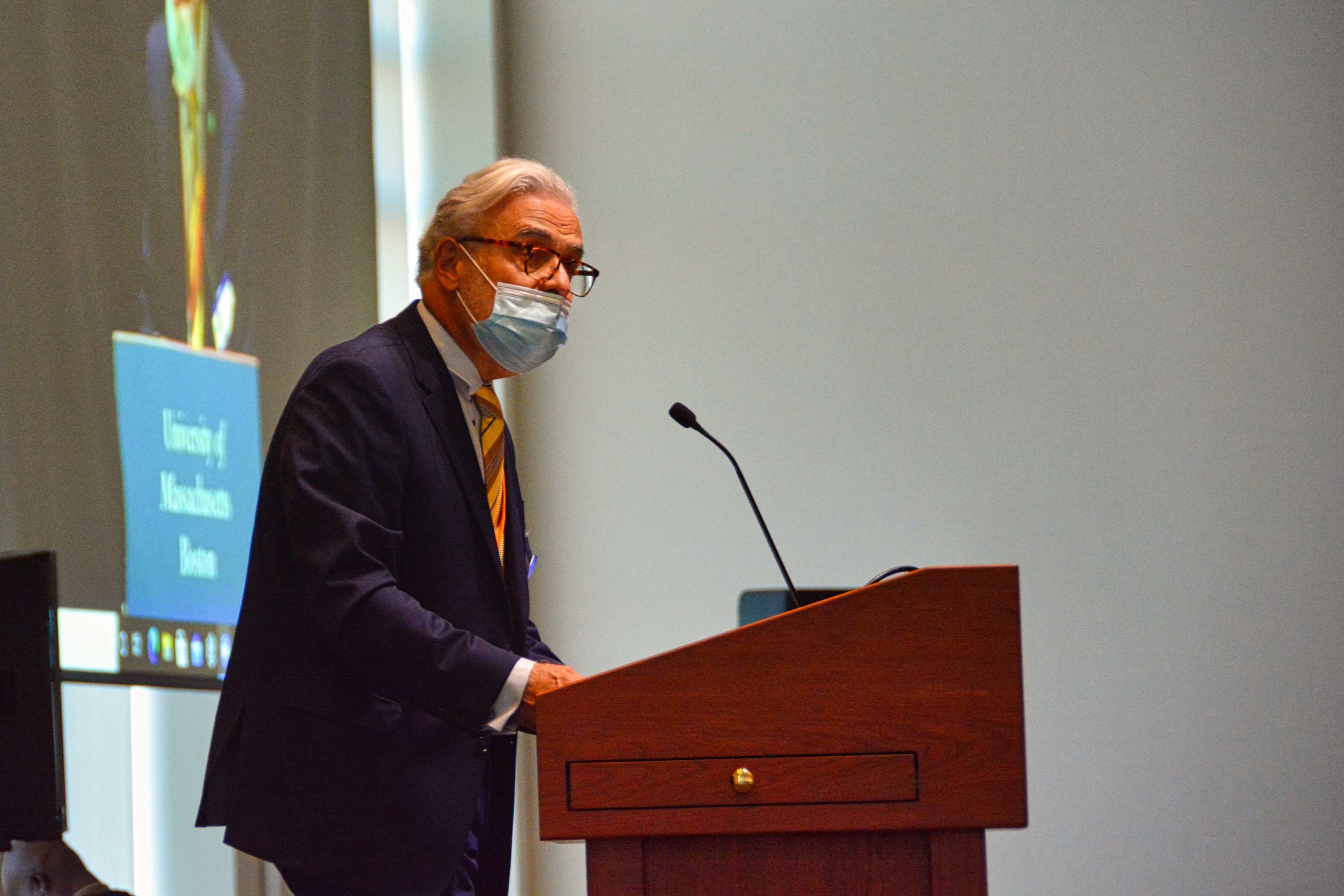 Chancellor Marcelo Suárez-Orozco speaks at Black Lives Matter Day. 