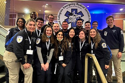 The UMass Lowell EMS team at the National Collegiate EMS Foundation's annual conference