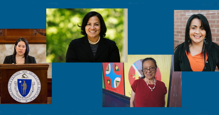 (From left) Lisa Wong, Rachael Rollins, Joanne Dunn, and Gladys Vega