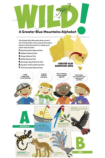 "Wild! A Greater Blue Mountains Alphabet" infographic