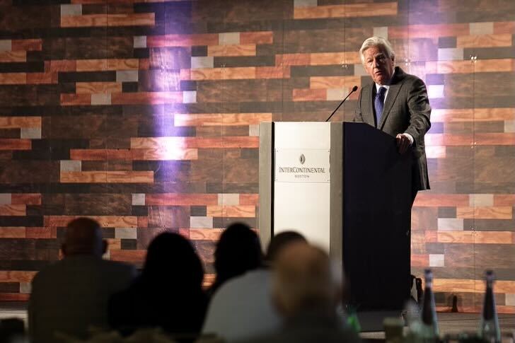 President Marty Meehan delivers keynote speech at EduVentures Summit