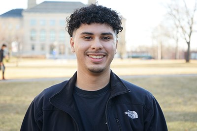 Junior sociology major Jefferson Lopez