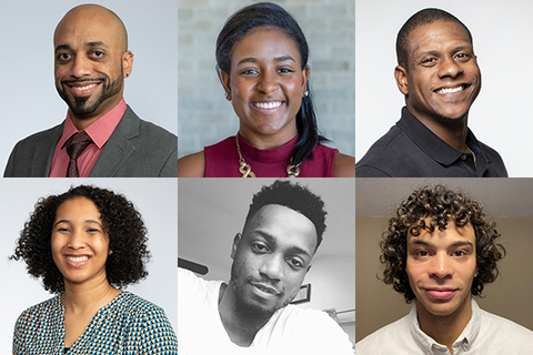 Top row (left to right): Marcos Amalbert-Birriel, Melanna Cox, Joseph Gordon. Bottom row: Skylar Holmes, Timothy Joseph, and Nehemiah Wilson.