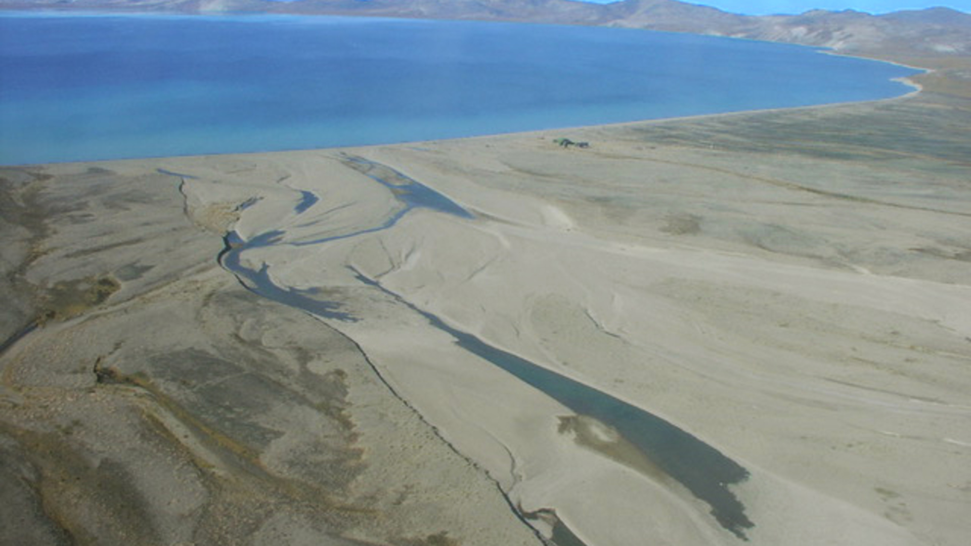 Image of Lake El´gygytgyn from above.