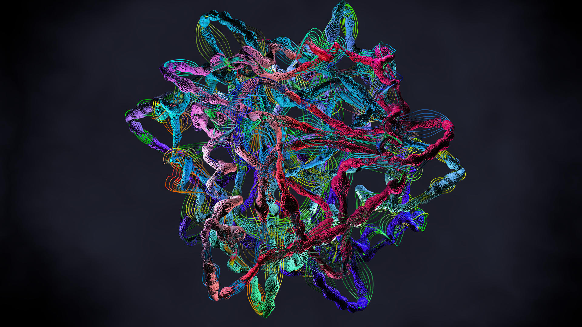 3D illustration of a fully-folded protein. ​​​​​Credit: Christoph Burgstedt/iStock/Getty Images Plus