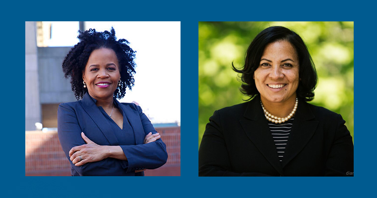 Boston Mayor Kim Janey and Suffolk County District Attorney Rachael Rollins