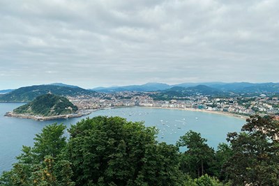 View of San Sebastian from Mount Igueldo.