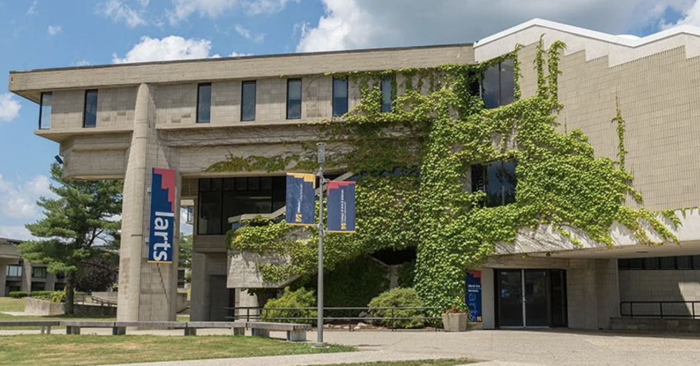 The exterior of the UMass Dartmouth Liberal Arts Building (LARTS)