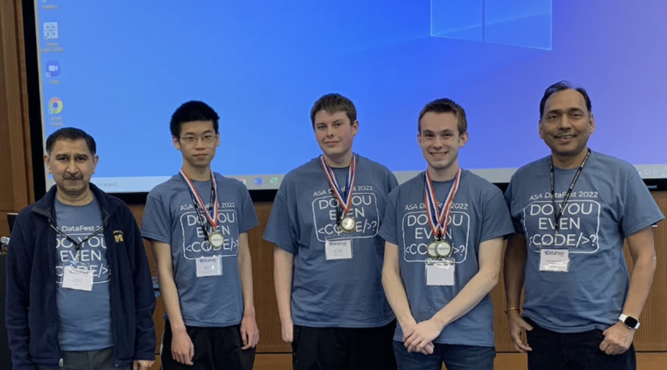 From left to right: Uday Kant Jha, Kevin Chen, John Willy, Salvador Balkus, Bharatendra Rai