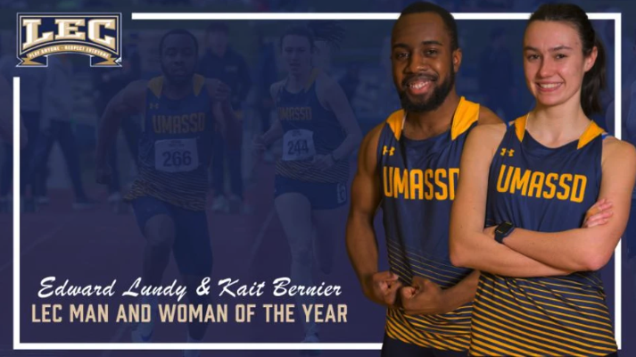 Graphic of Edward Lundy and Kait Bernier who were just awarded "LEC Man and Woman of the Year"