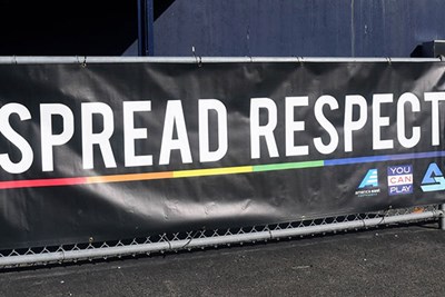 "Spread Respect" sign