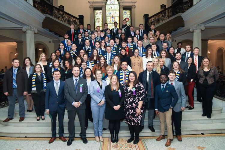 Nearly 90 UMass Law students and faculty participated in Walk to the Hill