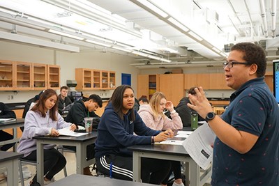 UTeach and biology graduate Alexander Eden '18 won the Exemplary New Teacher Award from the Massachusetts Association of Science Teachers a year after he began teaching.