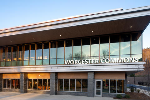 Exterior of Worcester Dining Common