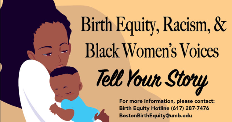 Birth Equity, Racism, & Black Women's Voices: Tell Your Story event graphic
