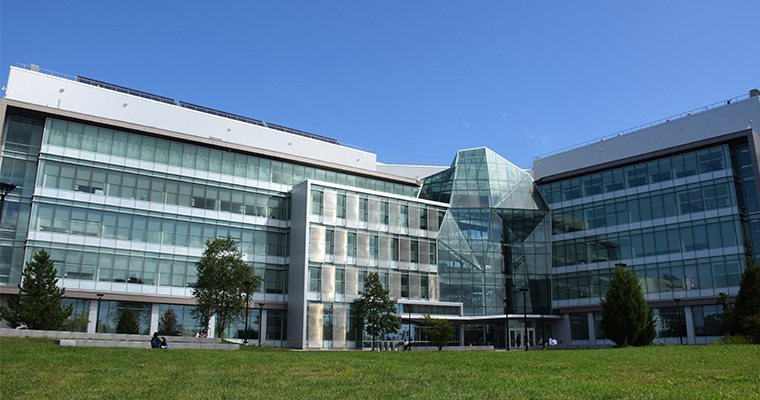 Exterior of Integrated Sciences Complex at UMass Boston