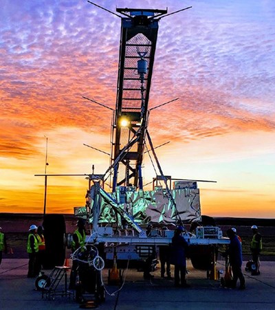 PICTURE-C prepares for launch in Fort Sumner, New Mexico in September 2019. The research team's latest mission will improve on the technology used in PICTURE-C.