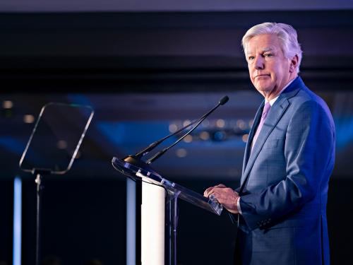 President Marty Meehan at the 2019 State of the University