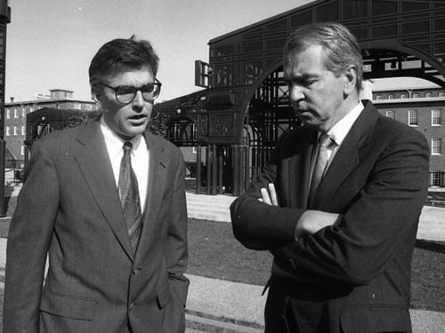 U.S. Rep. Marty Meehan and late U.S. Senator Paul Tsongas