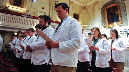 Oath ceremony at UMass Chan Medical School