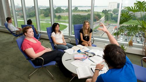 Students at UMass Boston