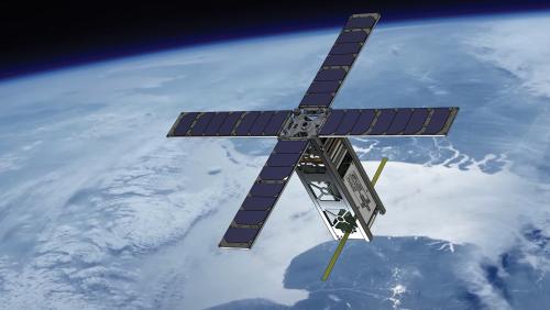 HAUC student satellite in Earth orbit