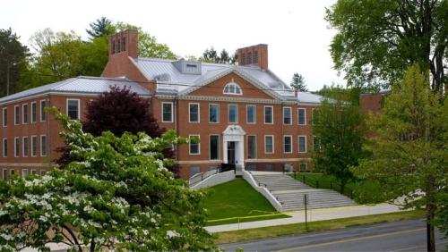 Exterior of Skinner Hall at UMass Amherst